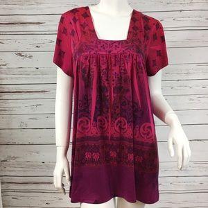Baby doll short sleeve top